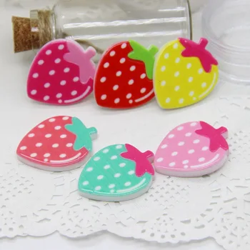 New Kawaii Resin Strawberry Candy Flowers 30pcs/lot 23*33mm Resin Mix Color Flatback Strawberry For Fashion Resina Crafts
New Kawaii Resin Strawberry Candy Flowers 30pcs/lot 23*33mm Resin Mix Color Flatback Strawberry For Fashion Resina Crafts