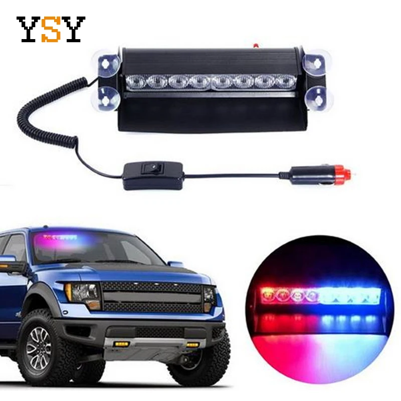 1set Police Light Strobe Flash Warning light 8 LED Car Truck Emergency Day Running Lingt Strobe LED Flashing Lamp White Blue Red
1set Police Light Strobe Flash Warning light 8 LED Car Truck Emergency Day Running Lingt Strobe LED Flashing Lamp White Blue Red