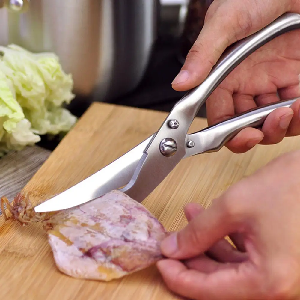 Stainless Steel Chicken Bone Scissor Kitchen Cutter Cook Poultry Tool Fish Duck Cut Gadget Shear
Stainless Steel Chicken Bone Scissor Kitchen Cutter Cook Poultry Tool Fish Duck Cut Gadget Shear