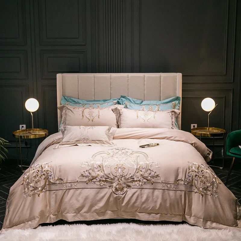 Champagne Green Red Pink Luxury Gold Royal Embroidery 100S Egyptian Cotton Bedding Set Duvet Cover Bed sheet/Linen Pillowcases
Champagne Green Red Pink Luxury Gold Royal Embroidery 100S Egyptian Cotton Bedding Set Duvet Cover Bed sheet/Linen Pillowcases