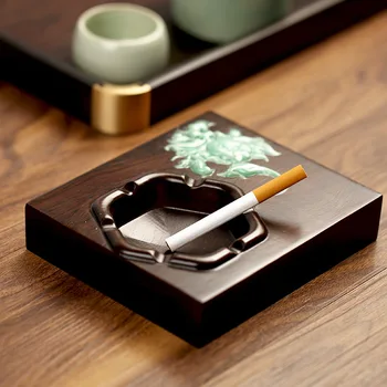 Ebony Ashtray Chinese Style Creative Gift for Smokers Handmade Smoking Wooden Cigar Ash Tray Rectangular Retro Tobacco Tray
Ebony Ashtray Chinese Style Creative Gift for Smokers Handmade Smoking Wooden Cigar Ash Tray Rectangular Retro Tobacco Tray
