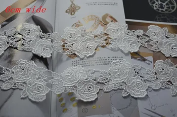 Free shipping 6cm width (3yards/lot) Whiter roses Venise laceTrim with high quality for garment accessories and wedding
Free shipping 6cm width (3yards/lot) Whiter roses Venise laceTrim with high quality for garment accessories and wedding