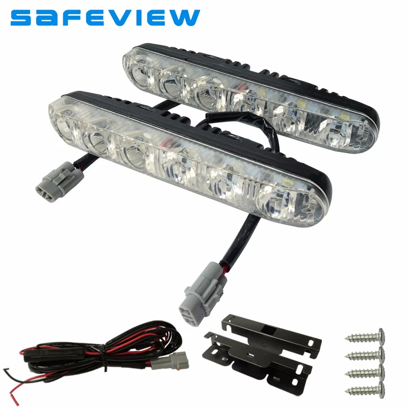 NEW 2PCS/Set Universal Daytime Running Light DRL LED 6000K 6 LEDS 3 LEDS Car Lamp External Lights Auto Waterproof Car Styling
NEW 2PCS/Set Universal Daytime Running Light DRL LED 6000K 6 LEDS 3 LEDS Car Lamp External Lights Auto Waterproof Car Styling