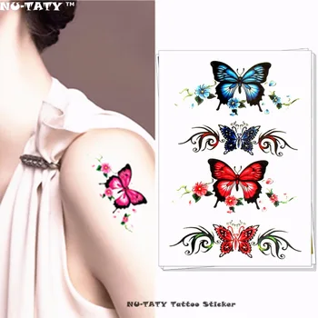 Nu-TATY Beautiful butterfly pattern Temporary Tattoo Body Art Flash Tattoo Stickers 17*10cm Waterproof Fake Styling Sticker
Nu-TATY Beautiful butterfly pattern Temporary Tattoo Body Art Flash Tattoo Stickers 17*10cm Waterproof Fake Styling Sticker
