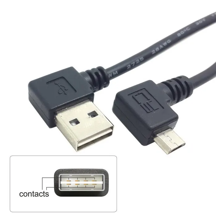 USB 2.0 to Micro USB Cable Adapter Reversible Left Right Angled 90 Degre Male to Right Angled Micro USB 5Pin Male Cable 25cm
USB 2.0 to Micro USB Cable Adapter Reversible Left Right Angled 90 Degre Male to Right Angled Micro USB 5Pin Male Cable 25cm