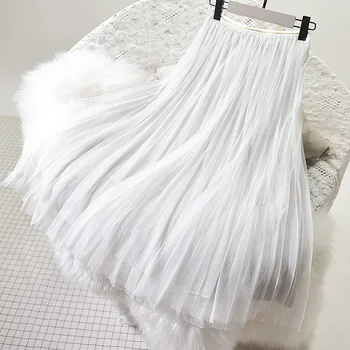 Sherhure 2019 Autumn Women Skirts Harajuku Mesh Skirt High Waist Women Long Skirt Jupe Femme Faldas Korean Saia Ladies Skirt
Sherhure 2019 Autumn Women Skirts Harajuku Mesh Skirt High Waist Women Long Skirt Jupe Femme Faldas Korean Saia Ladies Skirt