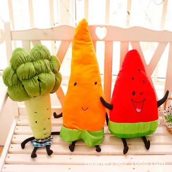 50-70 cm Fruit pillow stuffed vegetables carrots, watermelon, creative broccoli doll plush toys free shipping
50-70 cm Fruit pillow stuffed vegetables carrots, watermelon, creative broccoli doll plush toys free shipping