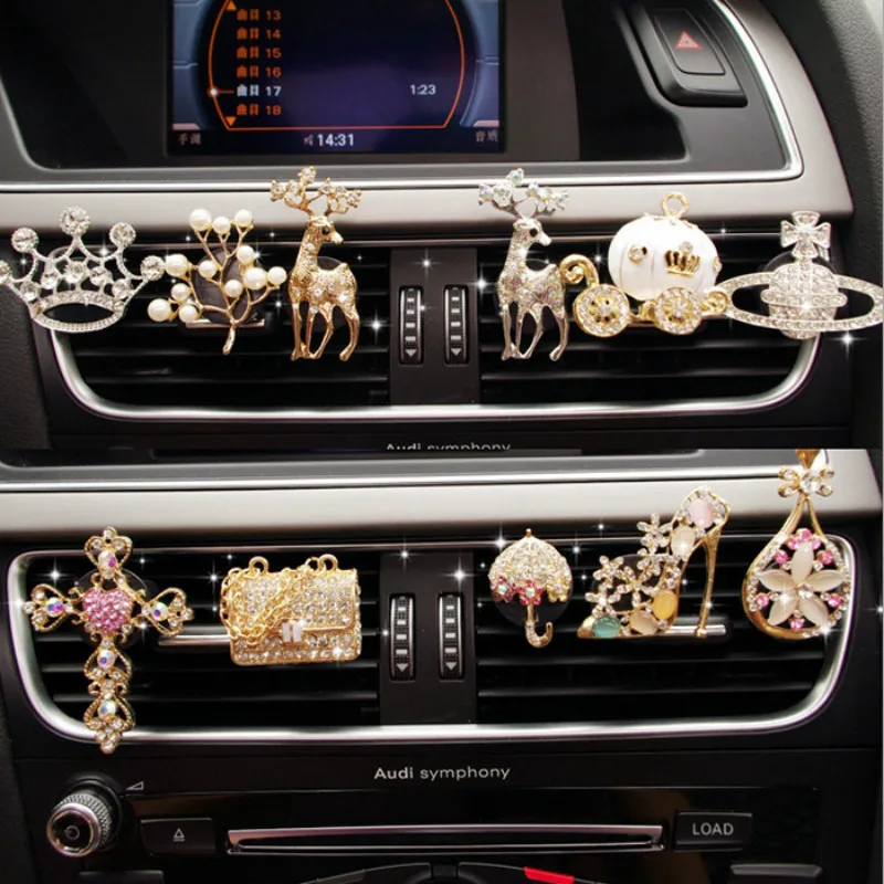MR TEA New Diamond Flower Deer Crown Cross Car Styling Air Freshener Perfume For Car Air Condition Vent Smell Toys Accrssories
MR TEA New Diamond Flower Deer Crown Cross Car Styling Air Freshener Perfume For Car Air Condition Vent Smell Toys Accrssories