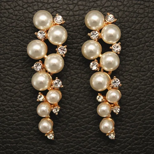 2019 New Korean Fashion Kro Wedding Jewelry Gold color Drop Earrings Crystal And Pearl Beads Big Long Earring for Women XLL074
2019 New Korean Fashion Kro Wedding Jewelry Gold color Drop Earrings Crystal And Pearl Beads Big Long Earring for Women XLL074