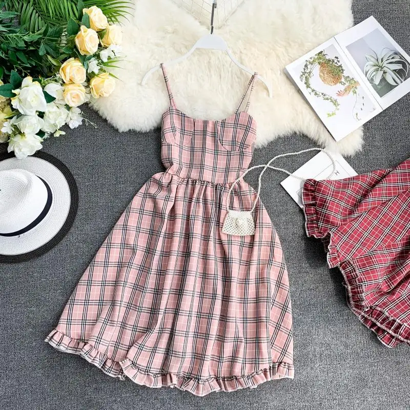 2019 Women Plaid V-Neck High Waist Swim Beach Dress Bathing Suit Swimming Beachwear Swimwear Swimsuit Bikini Cover Ups
2019 Women Plaid V-Neck High Waist Swim Beach Dress Bathing Suit Swimming Beachwear Swimwear Swimsuit Bikini Cover Ups