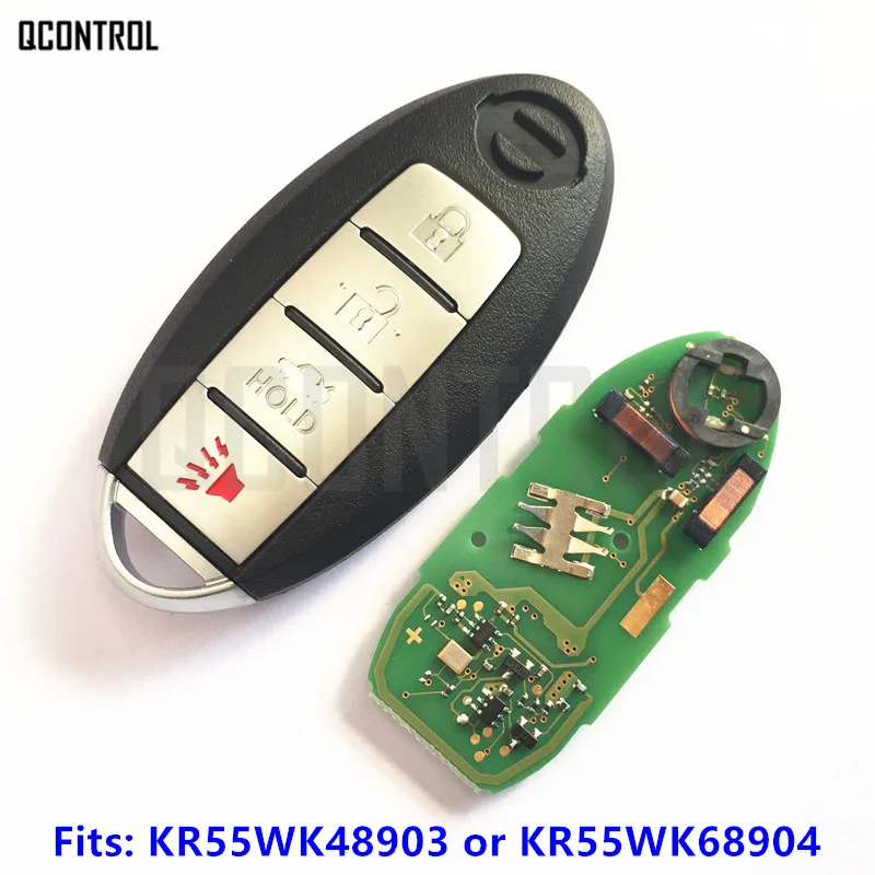 QCONTROL Car Smart Remote Key for NISSAN Teana Altima Maxima for Infiniti G25 G35 G37 Q60 KR55WK48903 KR55WK68904 KR55WK49622
QCONTROL Car Smart Remote Key for NISSAN Teana Altima Maxima for Infiniti G25 G35 G37 Q60 KR55WK48903 KR55WK68904 KR55WK49622