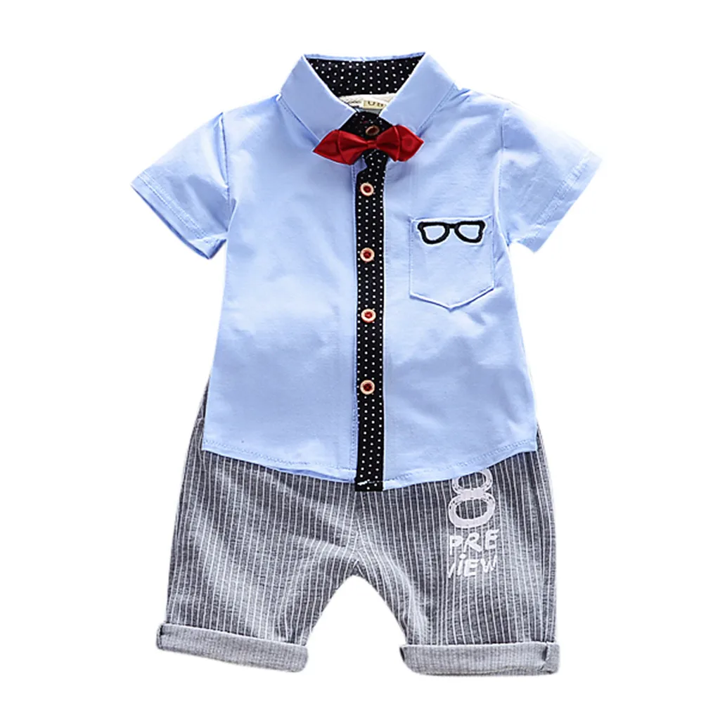 Kid Baby Boy Gentleman Cartoon Tie Tops T-Shirt + Shorts Outfit Set Clothes Fashion baby two-piece suit trend Traje de ninos
Kid Baby Boy Gentleman Cartoon Tie Tops T-Shirt + Shorts Outfit Set Clothes Fashion baby two-piece suit trend Traje de ninos