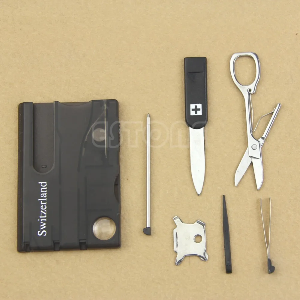 Camping EDC survival Handy Multifunctional Survival Camping Tool Card Knife LED Light Magnifier New
Camping EDC survival Handy Multifunctional Survival Camping Tool Card Knife LED Light Magnifier New