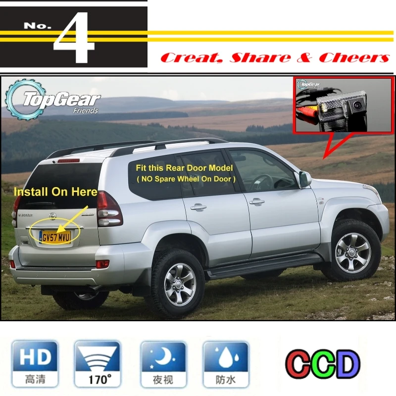 Car Camera For TOYOTA Land Cruiser LC 120 LC120 Prado 2002~2009 High Reverse Rear View Back Up Camera For PAL Use | CCD + RCA
Car Camera For TOYOTA Land Cruiser LC 120 LC120 Prado 2002~2009 High Reverse Rear View Back Up Camera For PAL Use | CCD + RCA