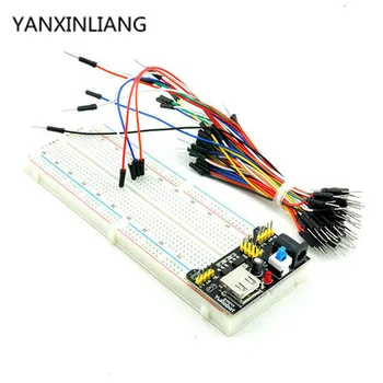 1pcs MB102 830 Point Solderless PCB Breadboard with 65pcs Jump Cable Wires and Power starter kit new
1pcs MB102 830 Point Solderless PCB Breadboard with 65pcs Jump Cable Wires and Power starter kit new