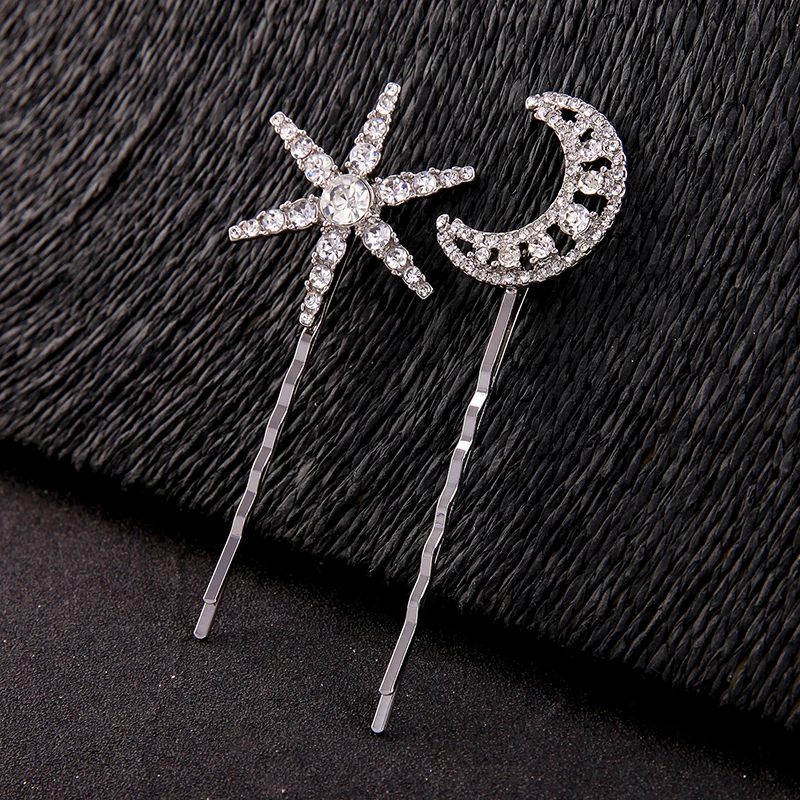 New Arrival Hairpin Simple Design Romantic Cute Crystal Moon Star Hairpin For Women Handmade Date Gift Hairpin Jewelry Accessory
New Arrival Hairpin Simple Design Romantic Cute Crystal Moon Star Hairpin For Women Handmade Date Gift Hairpin Jewelry Accessory