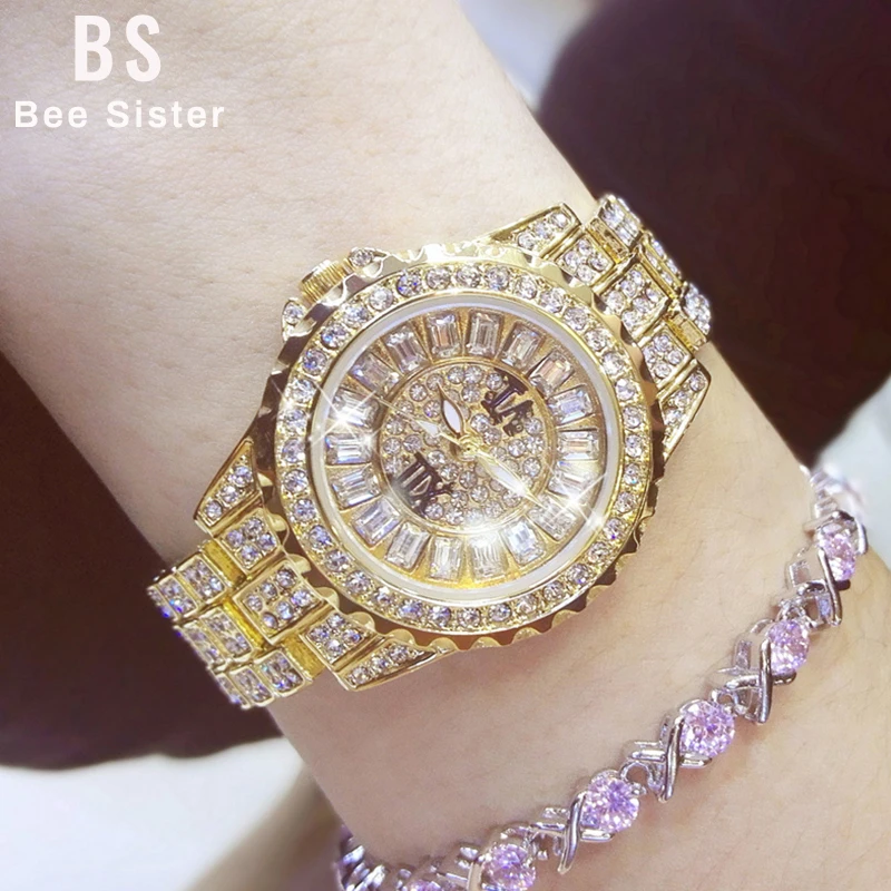 Crystal Watches Woman 2019 Famous Brand Casual Diamond Quartz Wrist Watch Women Luxury Roman Gold Ladies Watches Gift For Girl
Crystal Watches Woman 2019 Famous Brand Casual Diamond Quartz Wrist Watch Women Luxury Roman Gold Ladies Watches Gift For Girl
