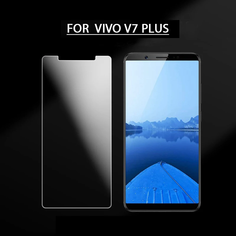 2 шт. закаленное стекло для VIVO V7 Plus защита экрана 9H защитное Передняя фотография Y79
