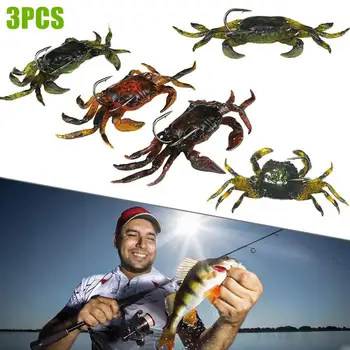 3Pcs 10cm 30g Soft Fishing Lures Artificial Bait Crab with Sharp Hooks Jigging Tackle Fake Fishbait Artificial Crab Lure Bait 3D
3Pcs 10cm 30g Soft Fishing Lures Artificial Bait Crab with Sharp Hooks Jigging Tackle Fake Fishbait Artificial Crab Lure Bait 3D