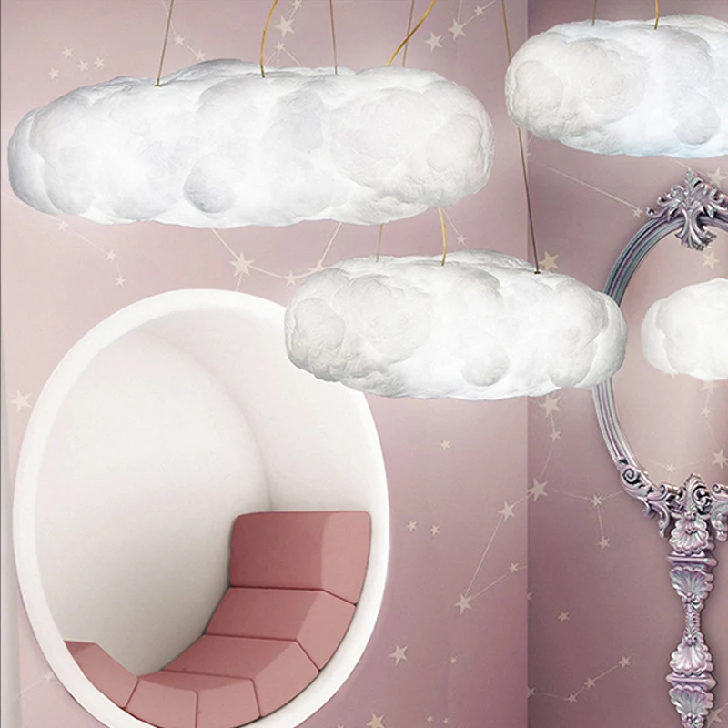 Nordic Pendant Lights Led Lighting Fixtures Romantic White Clouds Hanging Lamp for Bar Home Decoration Restaurant E27 Socket
Nordic Pendant Lights Led Lighting Fixtures Romantic White Clouds Hanging Lamp for Bar Home Decoration Restaurant E27 Socket