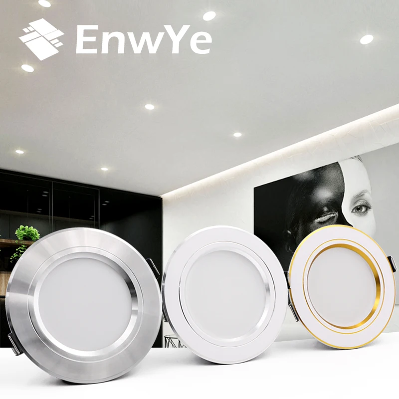 EnwYe New type LED Downlight Ceiling 5W 9W 12W 15W 18W Warm white/cold white led light AC 220V 230V 240V
EnwYe New type LED Downlight Ceiling 5W 9W 12W 15W 18W Warm white/cold white led light AC 220V 230V 240V