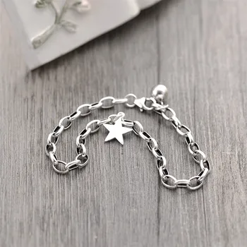 Flyleaf 925 Sterling Silver Pentagram Star Bracelets For Women Personality Simple Fashion Fine Jewelry Charm Bracelets & Bangles
Flyleaf 925 Sterling Silver Pentagram Star Bracelets For Women Personality Simple Fashion Fine Jewelry Charm Bracelets & Bangles