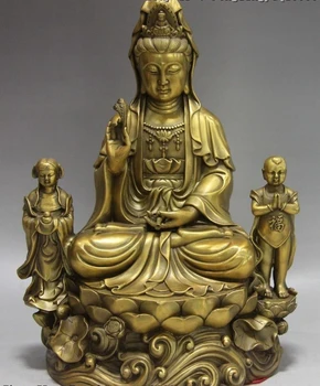 China Fane Brass Copper Tongzi Boy Girl Dragon Kwan-yin Guanyin Guan Yin Statue
China Fane Brass Copper Tongzi Boy Girl Dragon Kwan-yin Guanyin Guan Yin Statue