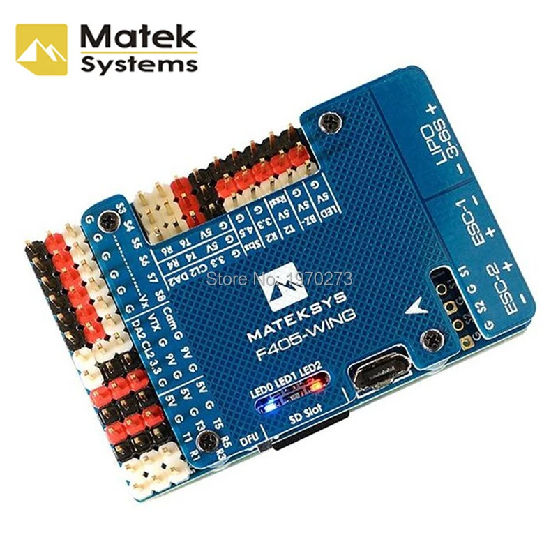 Matek Systems F405-WING F405 Flight Controller Built-in inverter for SBUS input RC Drone For RC Airplane Fly Wing Fixed Wing
Matek Systems F405-WING F405 Flight Controller Built-in inverter for SBUS input RC Drone For RC Airplane Fly Wing Fixed Wing