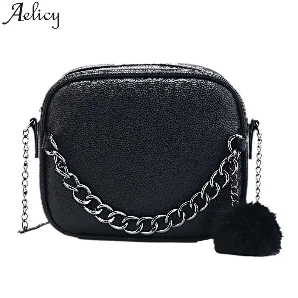 Aelicy 2018 Small Designer Chain Women Bag Women Leather Handbag Women Messenger Bags PU Shoulder Crossbody Bag with Plush Ball
Aelicy 2018 Small Designer Chain Women Bag Women Leather Handbag Women Messenger Bags PU Shoulder Crossbody Bag with Plush Ball