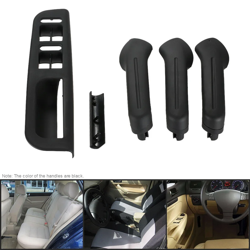 Car Style Master Window Switch Control Panel Trim Bezel + 3 Interior Door Grab Handle Sets for VW Jetta Golf MK4 1999-2004
Car Style Master Window Switch Control Panel Trim Bezel + 3 Interior Door Grab Handle Sets for VW Jetta Golf MK4 1999-2004