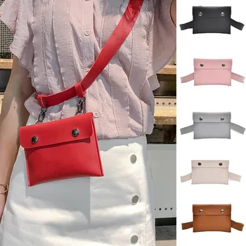 Women Waist Bag Fashion Pure Color Hasp Leather Messenger Shoulder heuptas dames bolsa cintura menina banano de cintura
Women Waist Bag Fashion Pure Color Hasp Leather Messenger Shoulder heuptas dames bolsa cintura menina banano de cintura