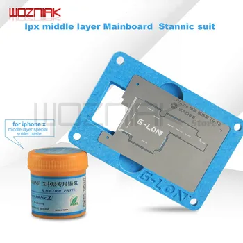 Wozniak For iPhone x middle-level motherboard Tin plant Suit Special fixed positioning fixture platform + special solder paste
Wozniak For iPhone x middle-level motherboard Tin plant Suit Special fixed positioning fixture platform + special solder paste