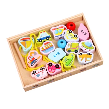 Wooden Children Toys Early Education Handwork Threading Beaded Baby Toys Animal Traffic Digital Toy Hand-Eye Coordination Train
Wooden Children Toys Early Education Handwork Threading Beaded Baby Toys Animal Traffic Digital Toy Hand-Eye Coordination Train