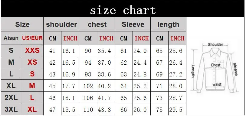 Asian Men S Pants Size Chart