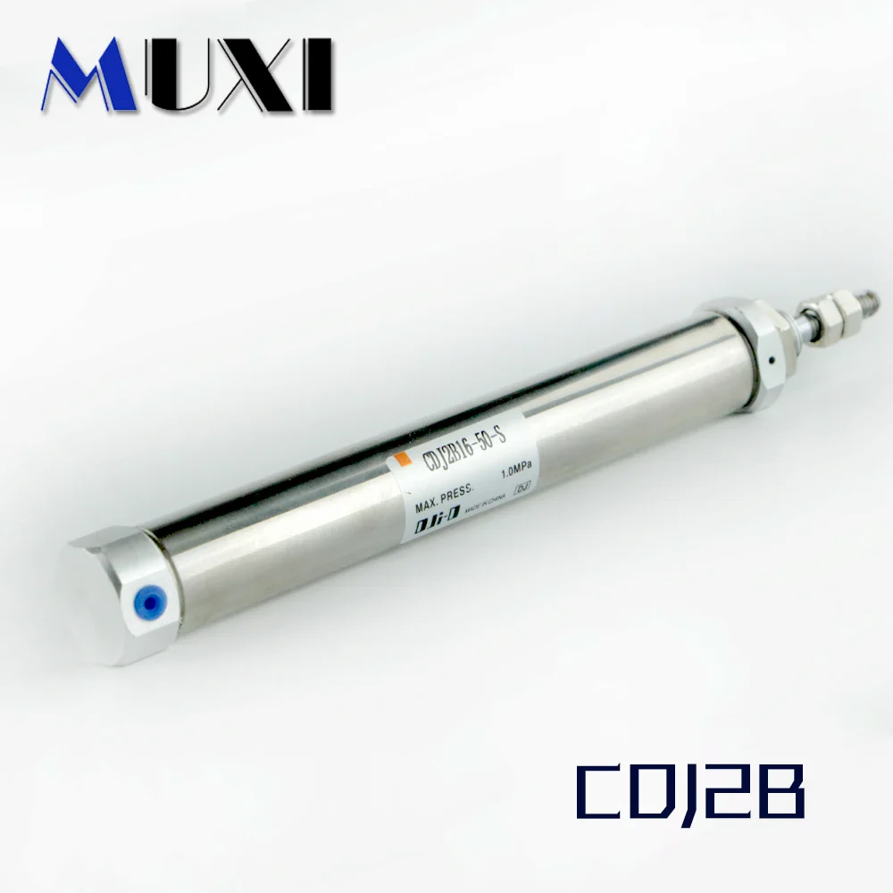 CDJ Pneumatic Accessories Machine CDJ2B Mini Pneumatic Air Cylinder Double Acting Single Rod 16mm Bore 10~150mm Stroke CDJ2B16
CDJ Pneumatic Accessories Machine CDJ2B Mini Pneumatic Air Cylinder Double Acting Single Rod 16mm Bore 10~150mm Stroke CDJ2B16