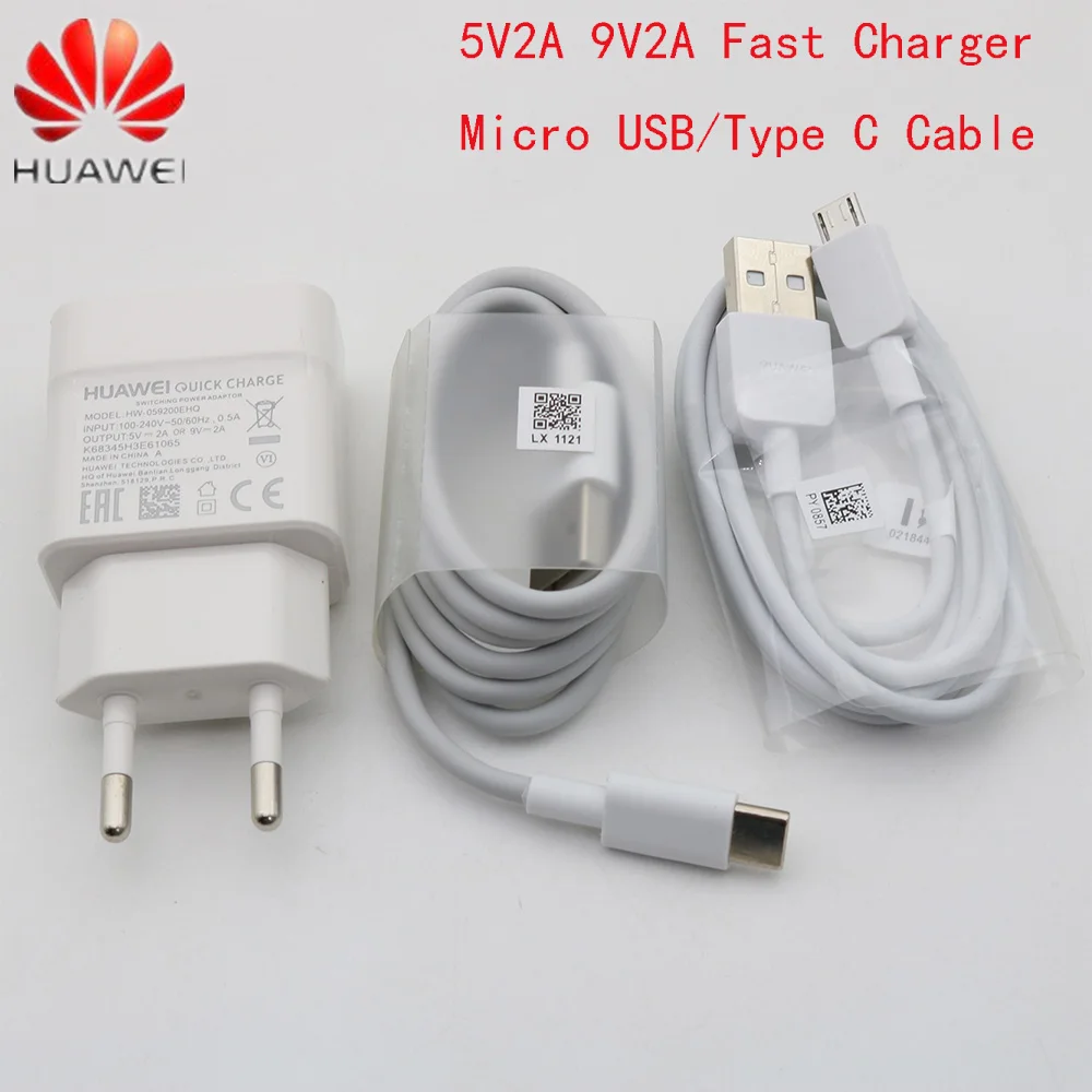 Huawei Original Charger 9V/2A USB Fast Charger Micro USB/Type C For P8 P9 P10 P20 Plus Lite Honor 8 9 10 Mate7 8 10 Nova2 2i 3i
Huawei Original Charger 9V/2A USB Fast Charger Micro USB/Type C For P8 P9 P10 P20 Plus Lite Honor 8 9 10 Mate7 8 10 Nova2 2i 3i