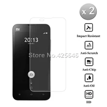 2pcs For Xiaomi Mi 2 Glass 2.5D 0.26mm Premium Protective Tempered Glass For Xiaomi Mi 2 Mi2 Screen Protector Guard Film(China)