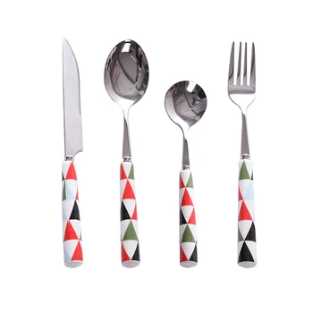 Nordic style Dinnerware Set Stainless Steel Ceramic handle Tableware Gold Top Quality Black And Gold Cutlery Set Dinner Knife
Nordic style Dinnerware Set Stainless Steel Ceramic handle Tableware Gold Top Quality Black And Gold Cutlery Set Dinner Knife
