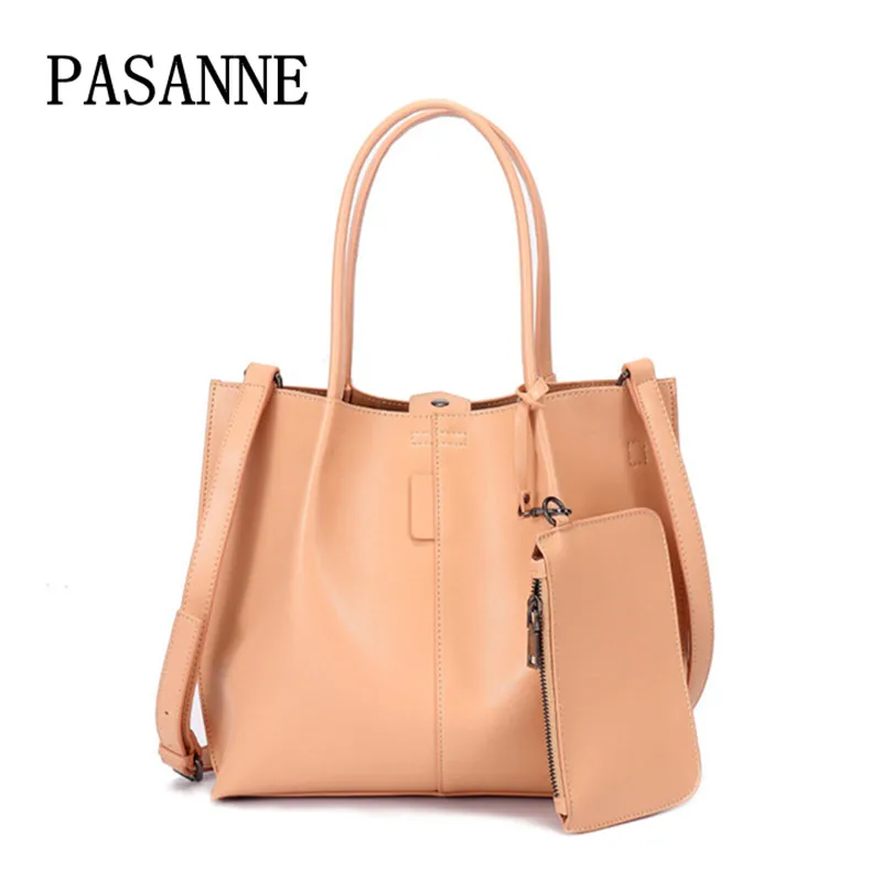 Women Bag 2018 PASANNE Fashion Leather Genuine Leather Handle Large Bucket Shopping Bags Tote Messenger Woman Shoulder Bags
Women Bag 2018 PASANNE Fashion Leather Genuine Leather Handle Large Bucket Shopping Bags Tote Messenger Woman Shoulder Bags