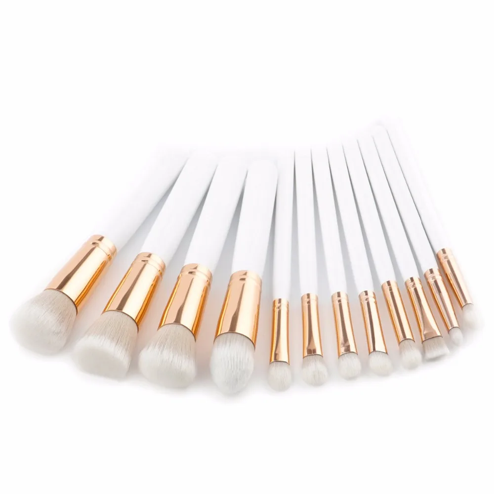 12pcs Pro Makeup Brushes Set Foundation Powder Eyeshadow Lip Brush Beauty Tools Highlighter Make up Pincel Maquiagem | Красота и