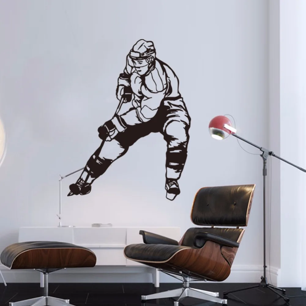 Ice hockey figure vinyl wall decal boys room decor sports diy art mural wallpaper removable wall stickers
Ice hockey figure vinyl wall decal boys room decor sports diy art mural wallpaper removable wall stickers