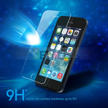 

200Pcs/Lot 0.26MM High Quality Tempered Glass Screen Protector For iPhone 5/5S/5C/SE Without Retail Packing DHL free Shipping