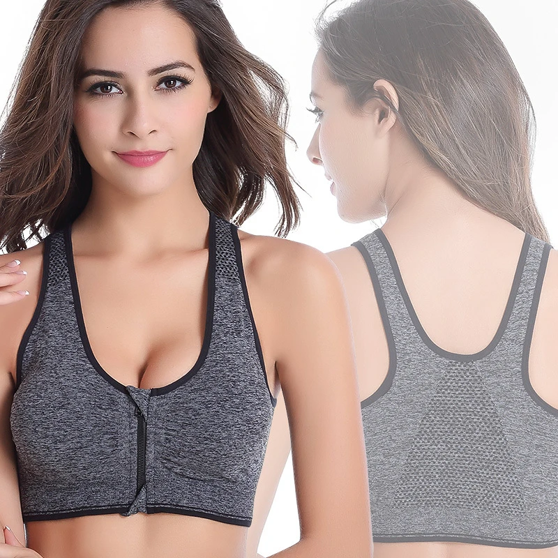 Sports zipper Bra High Stretch Breathable Top Fitness Women Padded for Running Yoga Gym Seamless Crop Bra Gradient Sport Bra
Sports zipper Bra High Stretch Breathable Top Fitness Women Padded for Running Yoga Gym Seamless Crop Bra Gradient Sport Bra