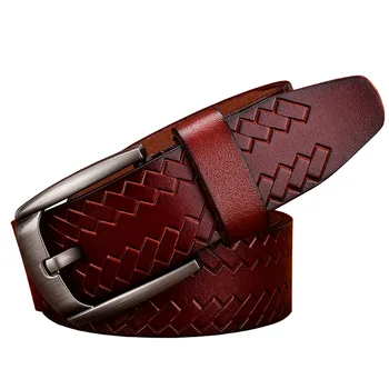 Fashion genuine leather belts for men Designer pin buckle belt man High quality second layer cow skin strap for jeans Width 3.8
Fashion genuine leather belts for men Designer pin buckle belt man High quality second layer cow skin strap for jeans Width 3.8