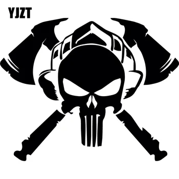 YJZT 13.2X10.5CM Fashion FIREFIGHTER AXE SNIPER SKULL Decals Car Window Sticker Black/Silver Vinyl S8-1398
YJZT 13.2X10.5CM Fashion FIREFIGHTER AXE SNIPER SKULL Decals Car Window Sticker Black/Silver Vinyl S8-1398