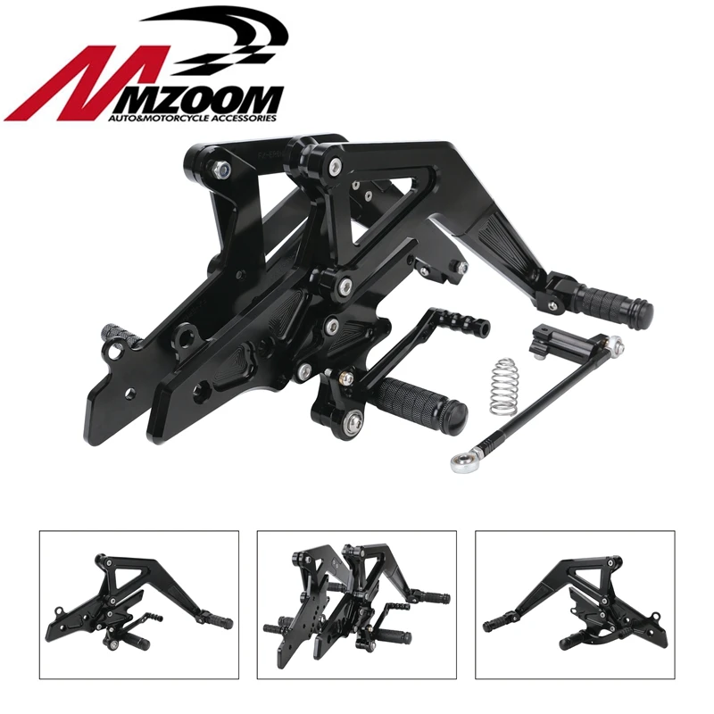 CNC Aluminum Motorcycle Adjustable Rearset Rear Set Foot Pegs Pedal Footrest For Kawasaki Ninja 650 ER-6N/ER-6F 2012 2013
CNC Aluminum Motorcycle Adjustable Rearset Rear Set Foot Pegs Pedal Footrest For Kawasaki Ninja 650 ER-6N/ER-6F 2012 2013
