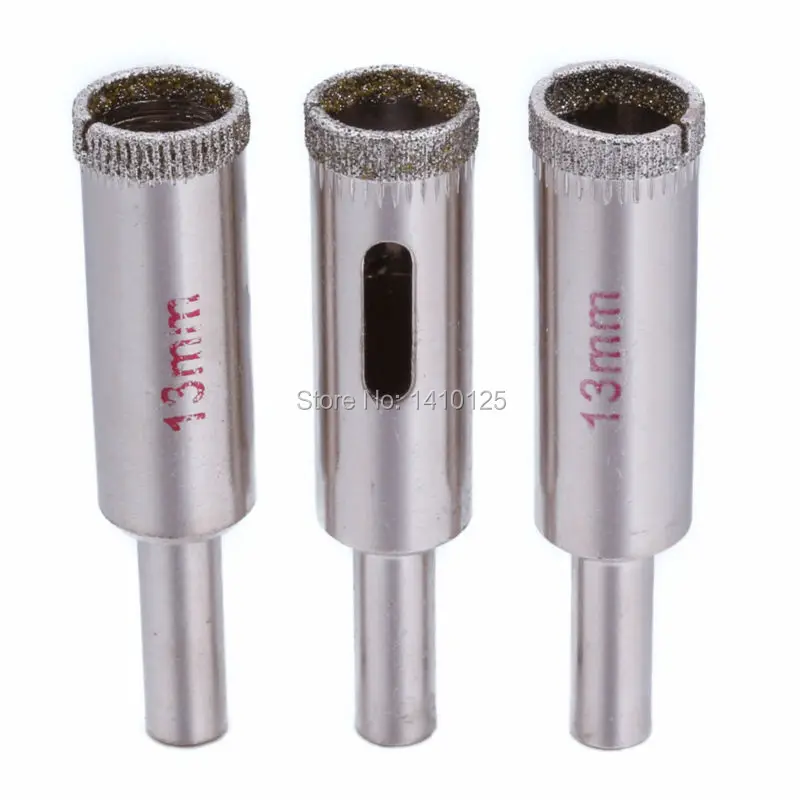 3Pcs 1/2" inch 13 mm Diamond Hole Cutter Saw Drill Bits Coated Tools for Stone Marble Granite Ceramic Tile 
3Pcs 1/2" inch 13 mm Diamond Hole Cutter Saw Drill Bits Coated Tools for Stone Marble Granite Ceramic Tile