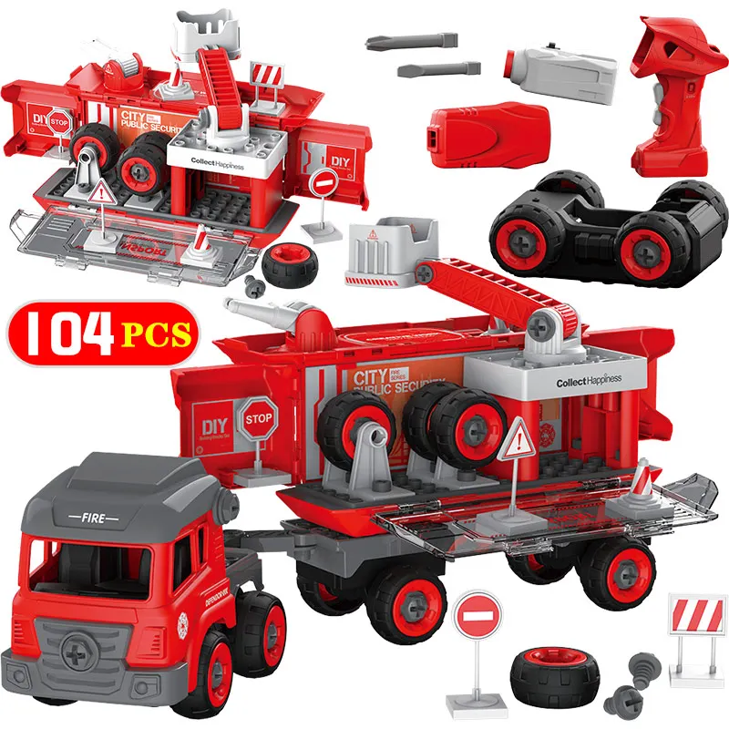 104pcs Diy Big Size City Department Building Blocks Legoingly Duploed RC Car Police Engineering Truck Brick Toys For Children
104pcs Diy Big Size City Department Building Blocks Legoingly Duploed RC Car Police Engineering Truck Brick Toys For Children