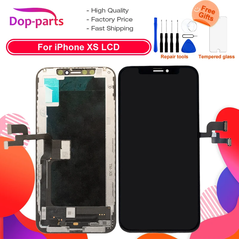 LCD For iPhone XS Display 1:1 OEM Touch Screen with 3D Touch Digitizer Assembly TFT Top Quality For iPhone XS LCD Replacement
LCD For iPhone XS Display 1:1 OEM Touch Screen with 3D Touch Digitizer Assembly TFT Top Quality For iPhone XS LCD Replacement