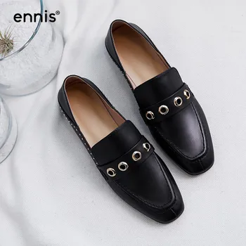 NEW Womens Brown Shoes Genuine Leather Rivets Studs Shoes Ladies Fashion Black Flats Spring Loafers Designer Casual Shoes C959
NEW Womens Brown Shoes Genuine Leather Rivets Studs Shoes Ladies Fashion Black Flats Spring Loafers Designer Casual Shoes C959